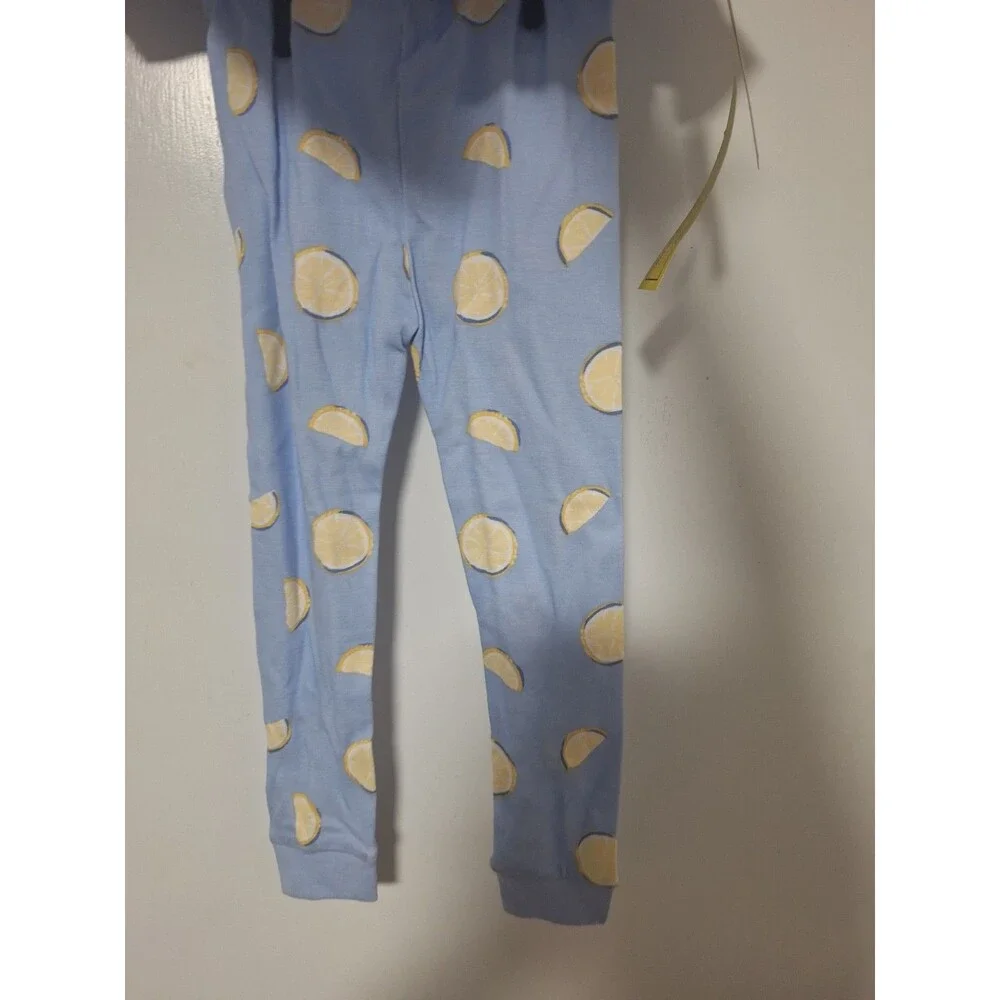NWT Carters Child of Mine Toddler Girls Pajamas 4T 2 Piece Set Light Blue Lemon
